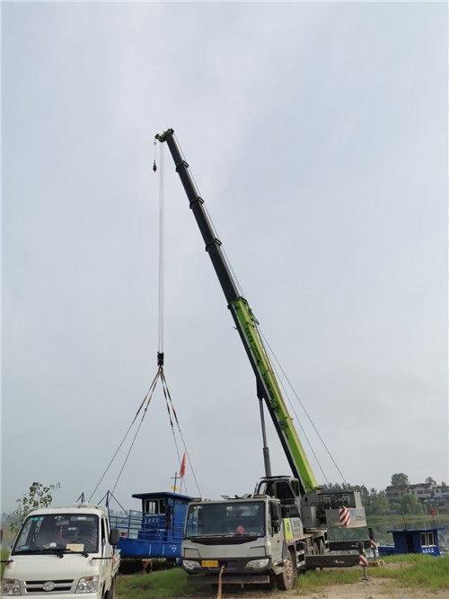 广水市桥梁建设吊装案例